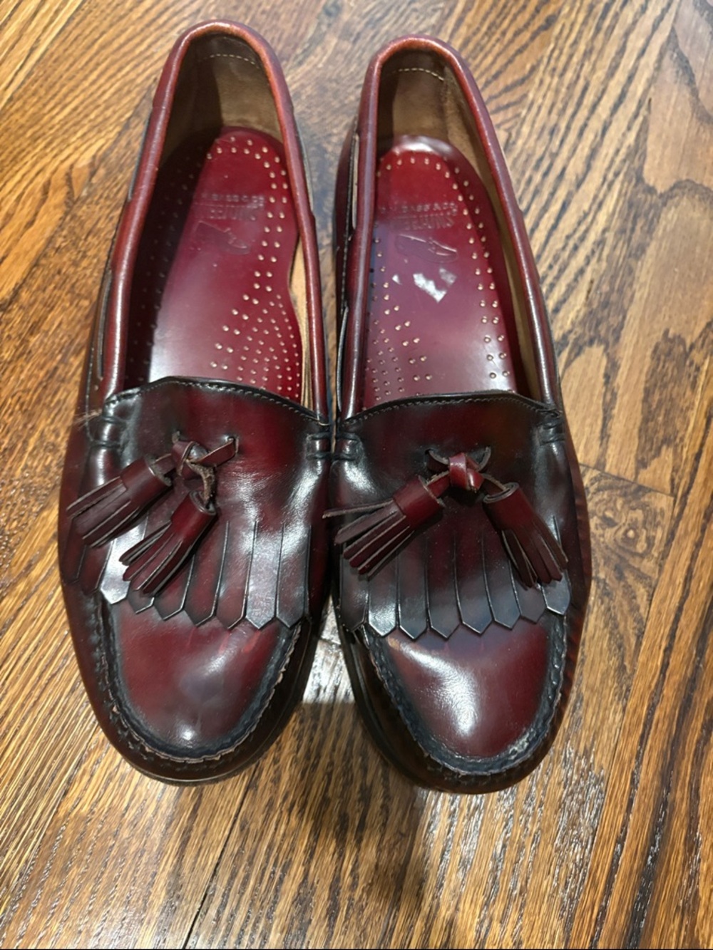 G.H. Bass & Co. Burgundy Leather Loafers